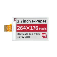 264x176, 2.7inch E-Ink raw display, three-color